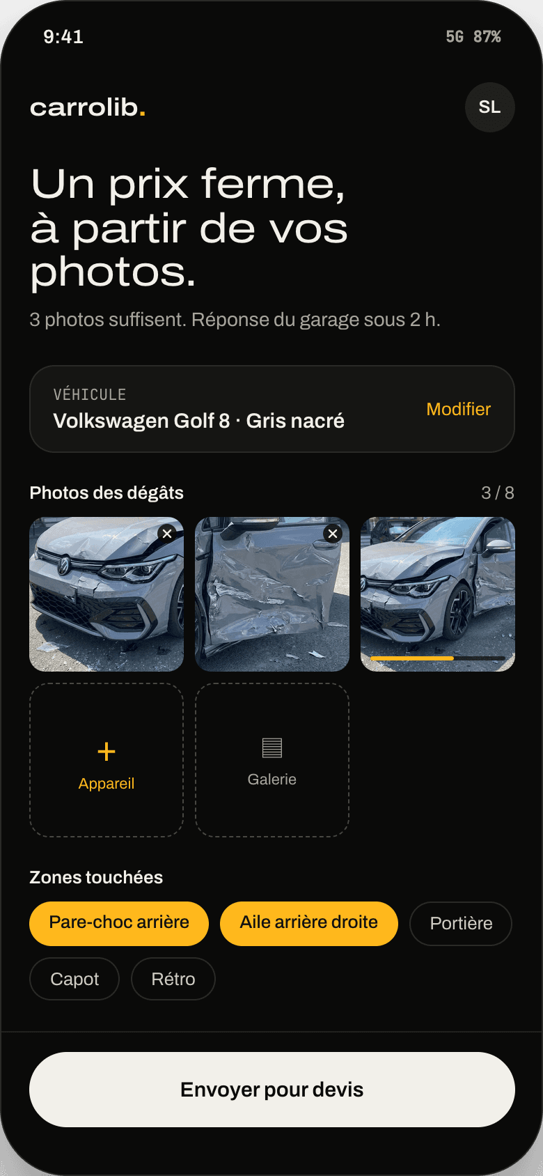 Il envoie ses photos