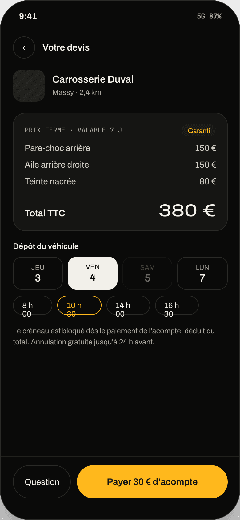 Il reçoit un prix ferme