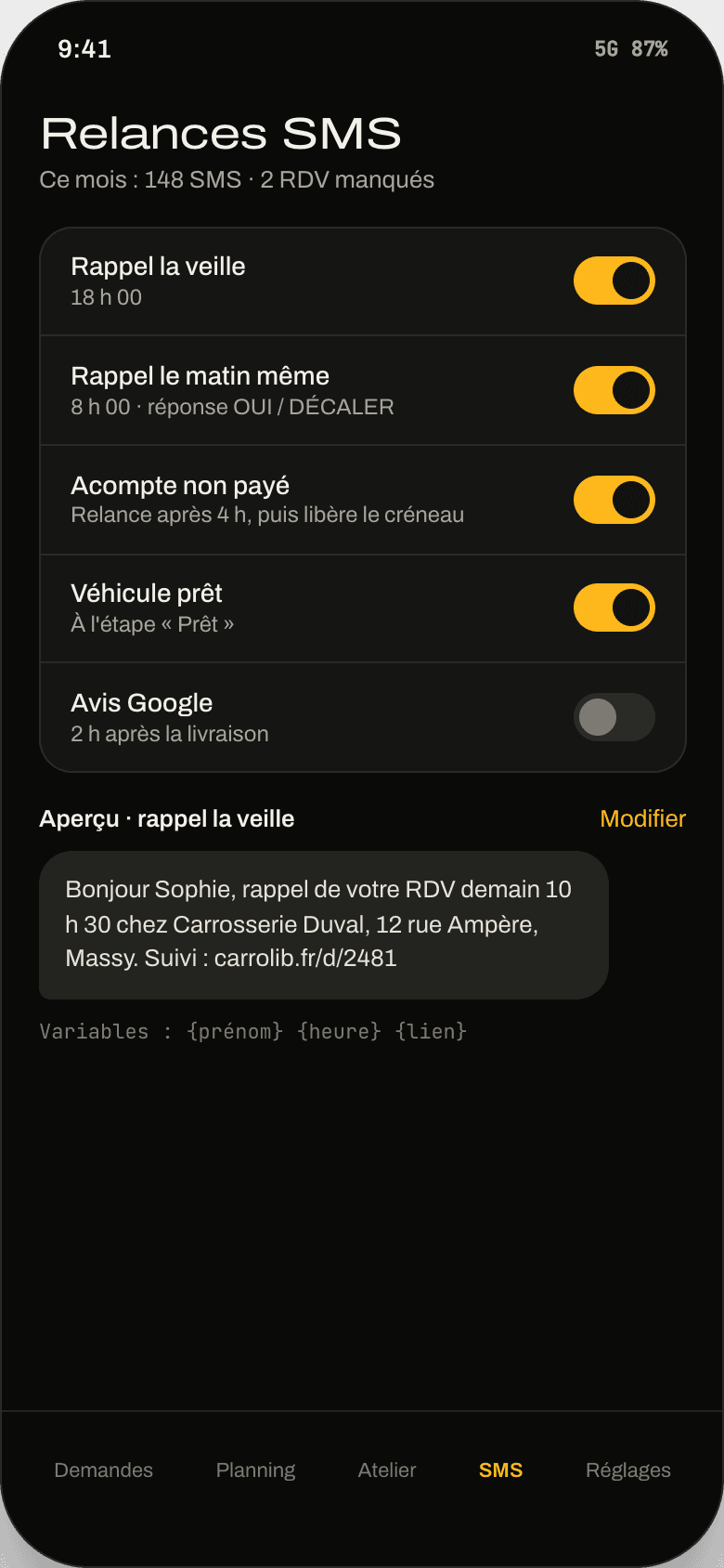 Vous fermez. Les SMS continuent.